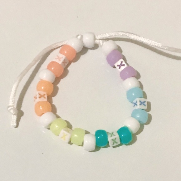 Pastel Rainbow Kandi Bracelet - Picture 2 of 2